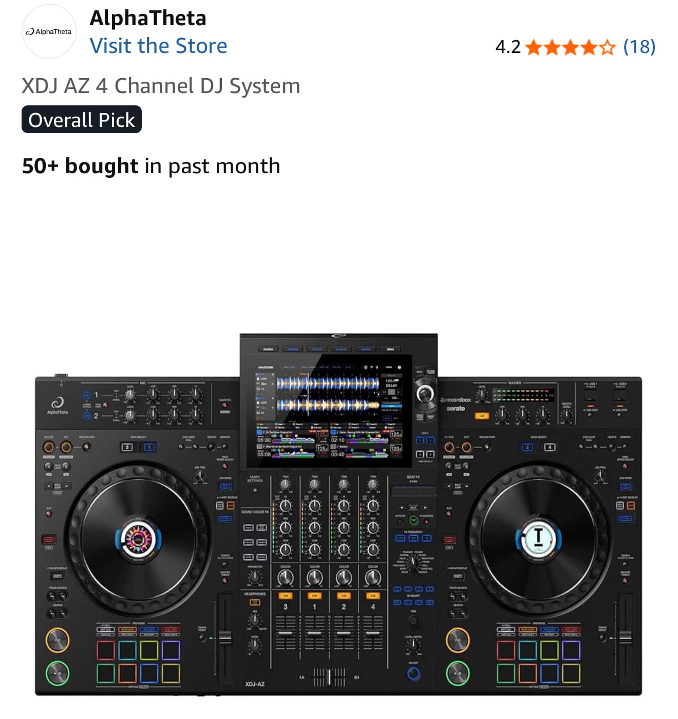 XDJ AZ 4 Channel DJ System